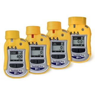 ToxiRAE Pro-familie enkel gasdetectoren voor CO2, CO, LEL en VOC detectie